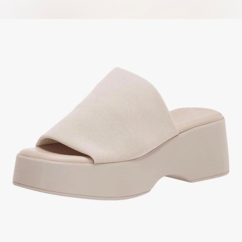 Women's Cream Platform Mules